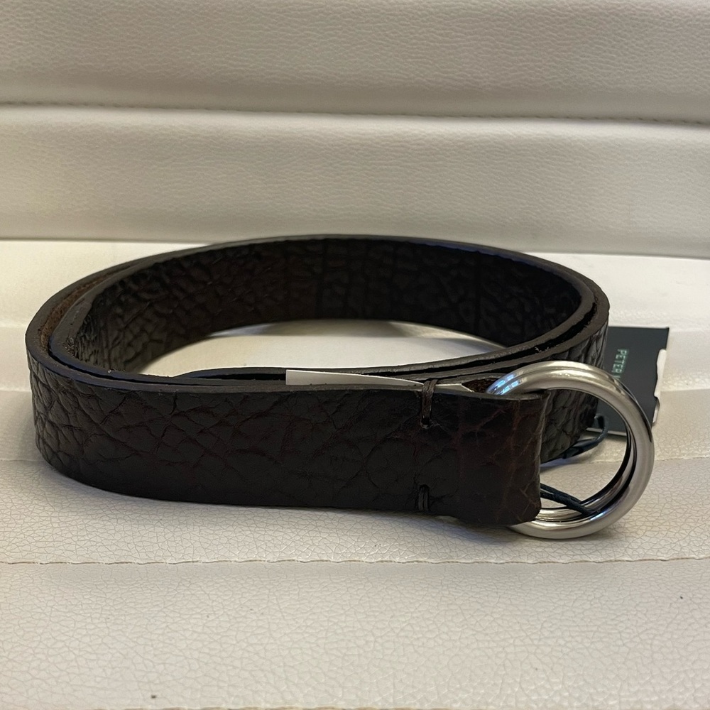 Peter Millar Genuine Italian Leather Brown Men’s Belt